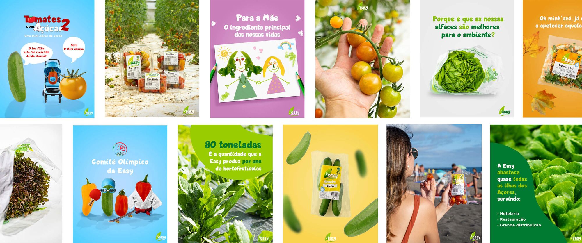 Easy Fruits & Salads, gestão de redes sociais e fotografia para marca de alimentação saudável